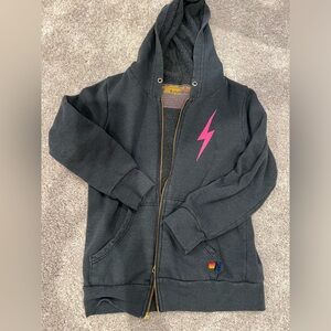 Girls Aviator Nation zip up sweatshirt hoodie